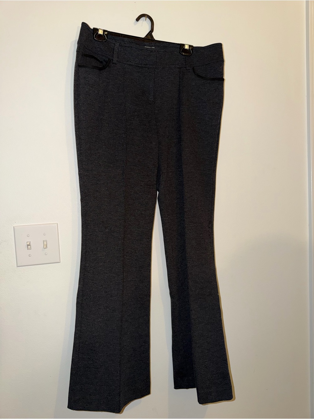 Women's 90s Vintage Cache’ Charcoal Stretch Dress Pants NWT